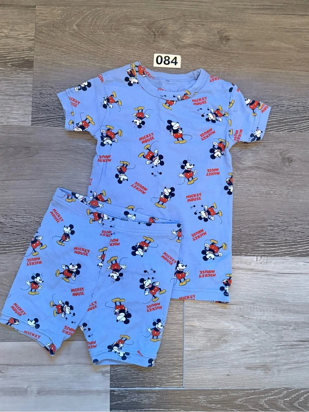 GAP Blue Mickey Mouse Short Sleeve Pajama Set